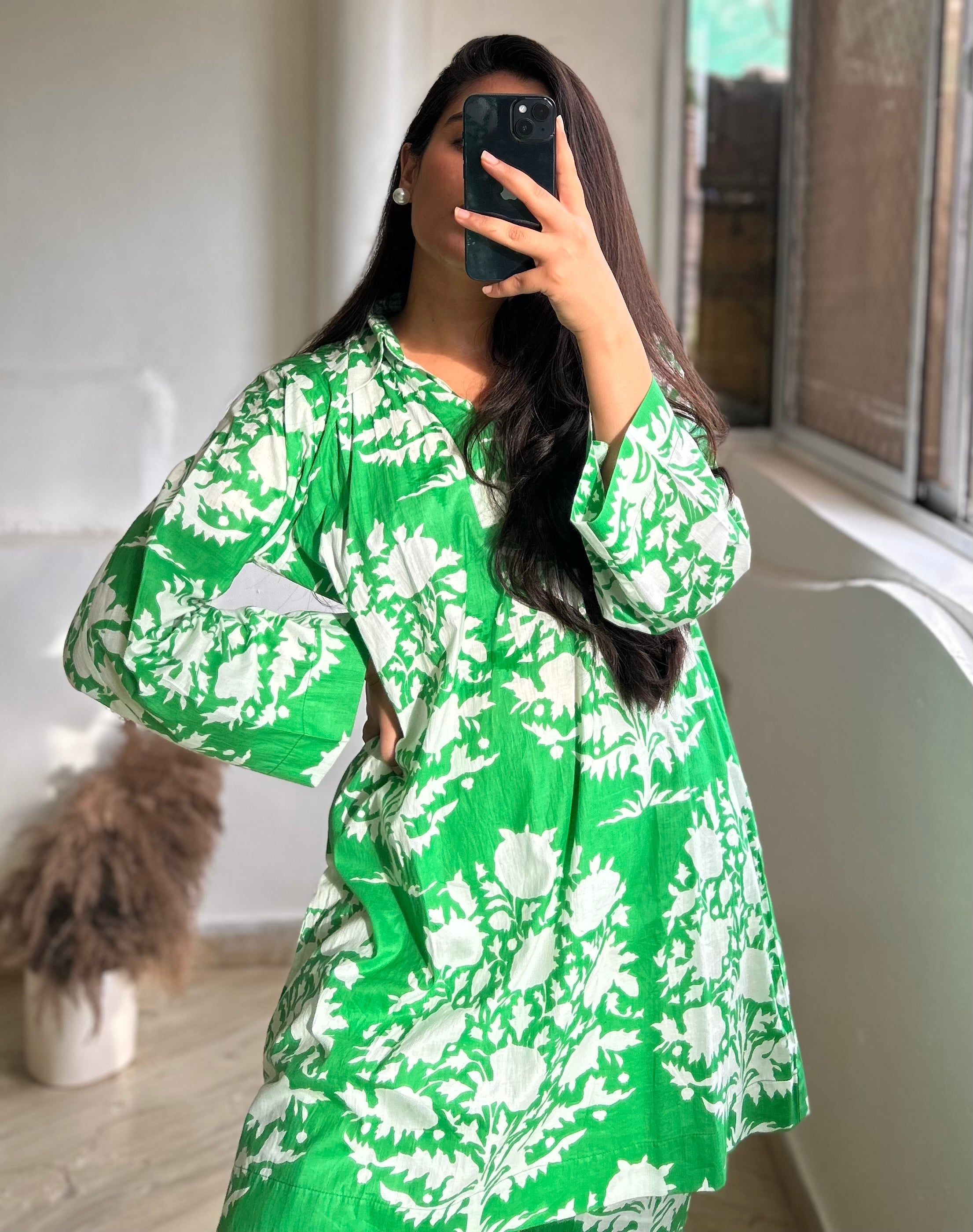 Green handblock cordset