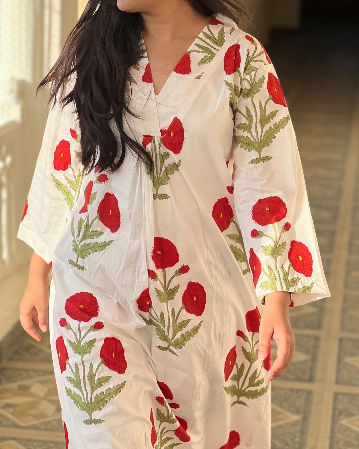Red Poppy Co-ord Set