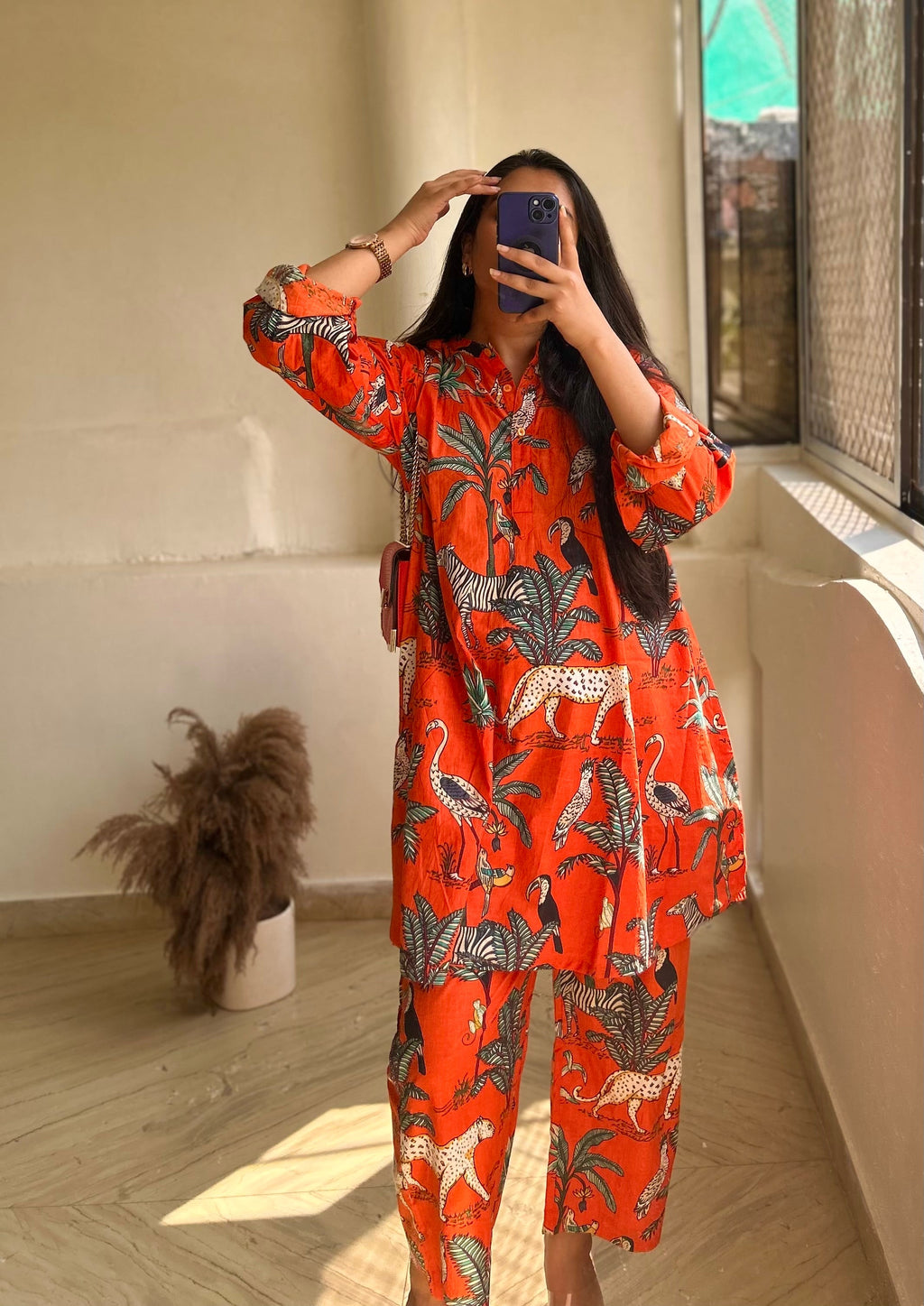 Orange Jungle Co-ord Set