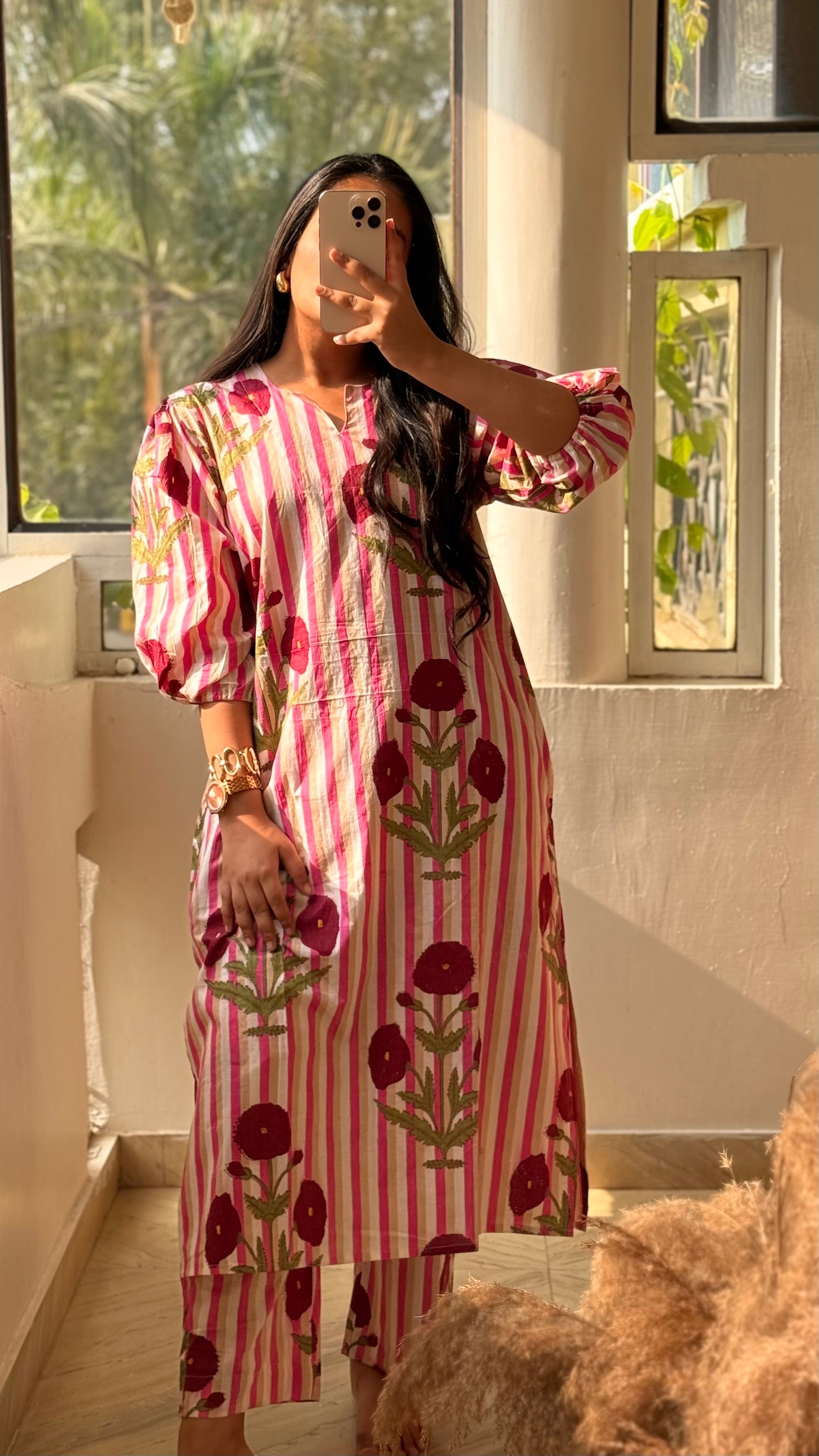 La rose poppy cordset