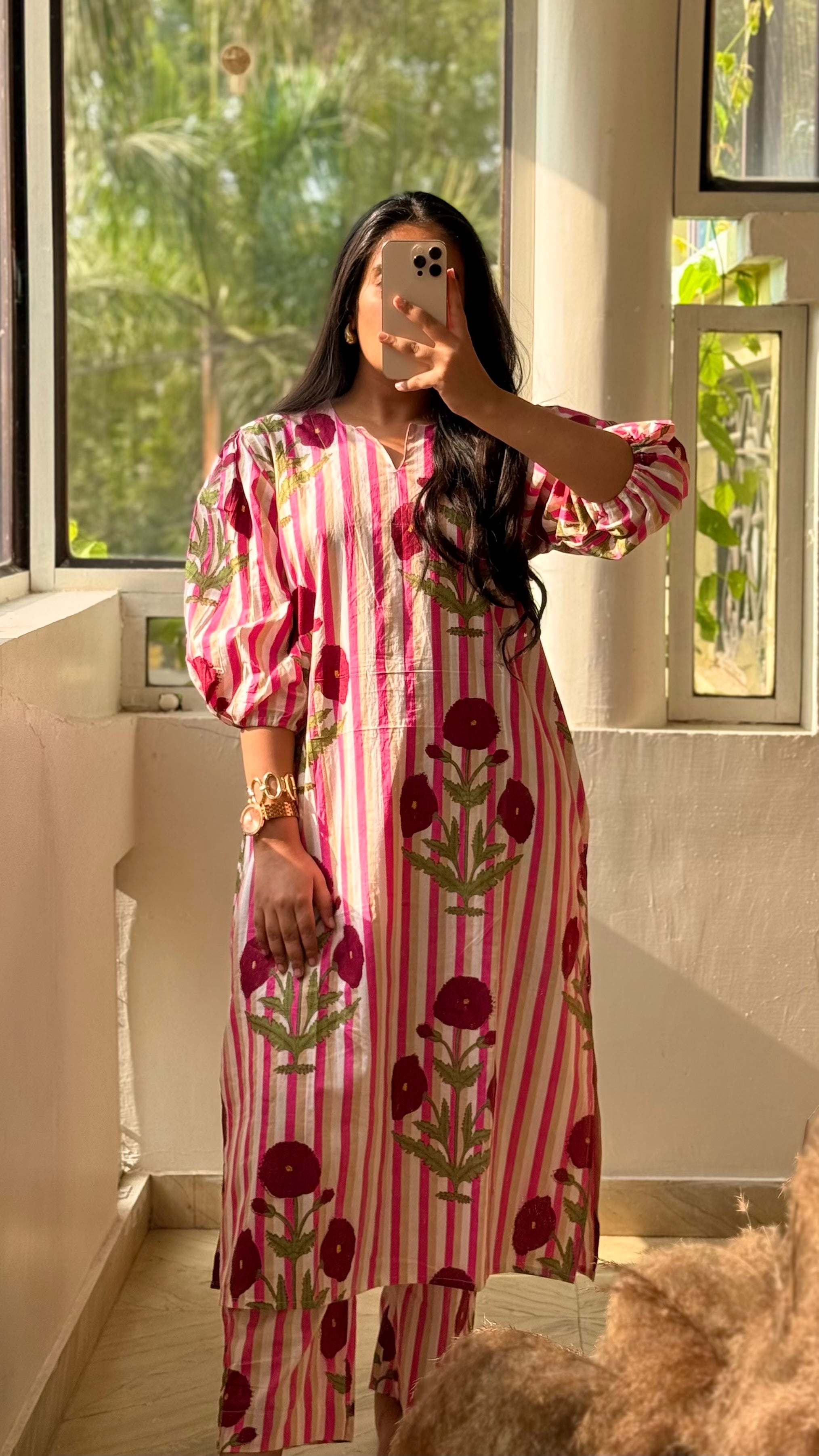 La rose poppy cordset