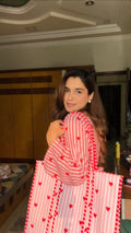 Heart tote bag